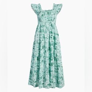 Hill House Ellie Nap Dress in Green Ski Chalet